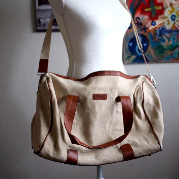 Versace Handbags - Versace Parfume Boston Duffle Canvas Bag (no strap